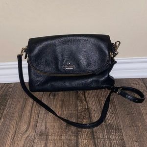 Kate Spade black fold-over purse